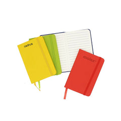 HWOS115 - A6 NOTEBOOK WITH ELASTIC BAND AND RIBBON BOOKMARK