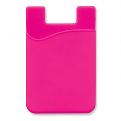 HWE146 - Promotional Silicone Phone Wallet - Screen Print