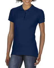 HWA09 - Branded Womens Softstyle Double Pique Polo