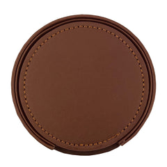 HWD179 - Franklin Leather Coaster Set of 6