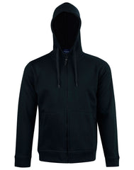 HWA70 - Men's Full Zip Contrast Bonded Fleece Hoodie