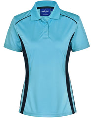 HWA45 - Branded Womens CoolDry Short Sleeve Contrast Polo