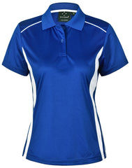 HWA45 - Branded Womens CoolDry Short Sleeve Contrast Polo