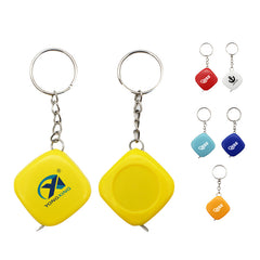 HK31- 1 METER MINI SQUARE KEYCHAIN WITH TAPE MEASURE